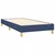 Den Box spring postelja z vzmetnico LED modra 100x200 cm blago