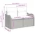 Sjedeća garnitura za vrt s jastukom 3 pcs Bež poliratan