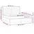 Vidaxl Box spring postelja z vzmetnico LED sv. siva 180x200 cm blago