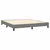Vidaxl Box spring postelja z vzmetnico temno siva 180x200 cm blago