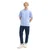 TOM TAILOR DENIM Majica svetlo modra/bela