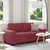 Vidaxl Dvosed vinsko rdeč 180x77x82 cm blago