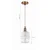 BRILAGI - LED luster na sajli RETRO GLASS 1xE27/60W/230V prečnik 14 cm zlatna/bela