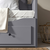 HEMNES Dnevni krevet s 3 fioke/2 dušeka, siva/Afjäll srednje tvrdo, 80x200 cm