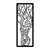 Wallity Zidna dekoracija Vuslat, 20x51 cm, 1.2mm, Crna