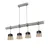 Brilagi - Luster na sajli WOOD GLASS 4xE27/60W/230V borovina/siva/zadimljeno braon