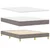 LED Box Spring Krevet Sivo-smeđa 160 x 200 cm tkanina