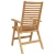 Stolica 4 pcs Smeđa 64.5 x 52 x 108 cm Čvrsto teak drvo