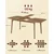 Songmics Jedilna miza 85x140x762 cm rjava