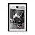 Plakat s paspartujem stari fotoaparat - 40x60 white