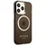 GUESS Futrola za iPhone 13 Pro Black Gold Outline Translucent MagSafe