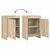 vidaXL Posteljne mize Sonoma hrast 40 x 30 x 60 cm Inženirski les