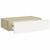 Zidna polica s ladicama hrast i bijela 40x23,5x10 cm MDF