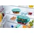 Square food storage container, with lid, resistant borosilicate glass,