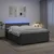 vidaXL Postelja boxspring z vzmetnico Temno siva 180 x 200 cm Blago