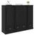 Highboard s ladicama 3 pcs Crni hrast Konstruirano drvo