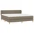 Vidaxl Box spring postelja z vzmetnico taupe 180x200 cm blago