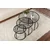 Hanah Home Klub sto-set Aurum, 42x35x42cm, 60x39x60cm, 80x43x80cm, 3 komada, Crni