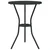 Vidaxl Vrtnik Bistro Set 3 szt. Črna Aluminij