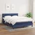 VIDAXL box spring postelja z vzmetnico (140x200cm, blago), modra