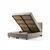 Hanah Home Krevet sa uzglavljem Safir, 120x114x200 cm, Braon