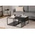 Hanah Home Klub sto Charlotte, 90x37x90 cm, Crni