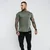 GymBeam Majica Basic Heather Military