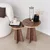 HANAH HOME Set stolova Mushroom 2 Gold Walnut