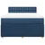 vidaXL vidaXL Box spring postelja z vzmetnico modra 140x200 cm blago, (21304681)