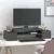 Stalak za monitor sivi 70 x 27,5 x 15 cm od masivne borovine