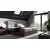 Boxspring postelja Wood 8 - 200x200 cm - temni hrast