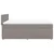 Vidaxl Box spring postelja z vzmetnico taupe 160x200 cm blago