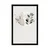 Plakat boho rastline v krogu - 40x60 white
