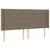 Vidaxl Box spring postelja z vzmetnico LED taupe 200x200 cm blago