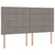 Krevet s od storage s uzglavljem Sivosmeđa 180 x 200 cm Tkanina