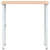 Radni stol 100x60x(73-99,5) cm od masivne bukovine pravokutni