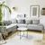Eglo living konzola mermer, belo crno Towada 424001