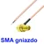 shumee Pigtail SMA vtičnica kotna 20cm RG178 za spajkanje