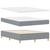 LED Box Spring Krevet Svijetlo siva 160 x 200 cm tkanina