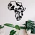 Wallity Zidna dekoracija African 2, 52x57 cm, 1.2mm, Crna