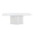 Venture Design Jedilna miza 220x110x75 cm bela