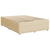 VIDAXL Box spring postelja z vzmetnico krem 160x200 cm blago