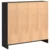 Polica Crni hrast 80 x 24 x 76 cm Konstruirano drvo