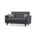 ATELIER DEL SOFA Sofa dvosed Polya Dark Grey