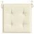 Den Blazine za vrtne stole 6 kosov krem 40x40x3 cm blago