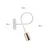 Zidna lampa OXFORD 1xE27/15W/230V mesing/bela