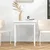 HOMCOM HOMCOM jedilna miza iz borovega lesa 75 D x 75 Š x 76 V cm Bela, (5000242583)