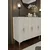 Hanah Home komoda Ayshe 120, 120 cm, bela / travertin / srebrna