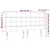 vidaXL Vzglavje z ušesi krem 203x16x118/128 cm blago