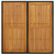 Vrtni stol crni 109 x 107 x 74 cm od poliratana i drva bagrema